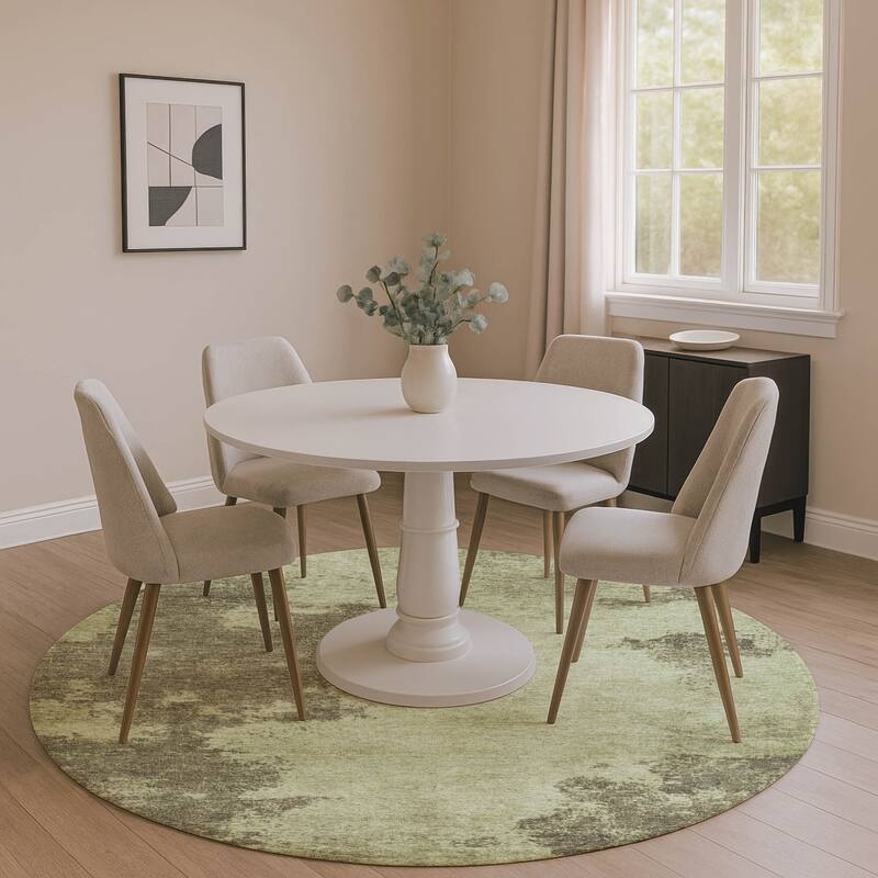 Premium Washable Super Soft Mayfield Rug - Olive - 8' x 8'