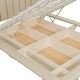 preview thumbnail 57 of 58, Velvet Platform Bed with LED Lighting and Storage, Queen Size