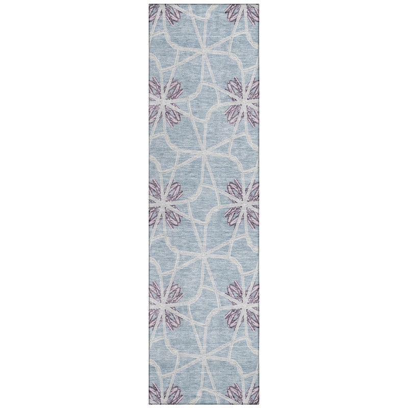 Machine Washable Indoor/ Outdoor Chantille Contempoary Whimsy Rug