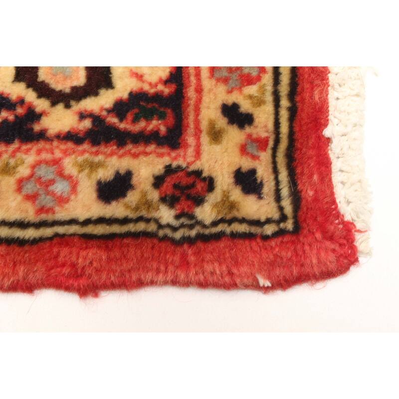 ECARPETGALLERY Hand-knotted Andelz Red Wool Rug - 2'5 x 10'0