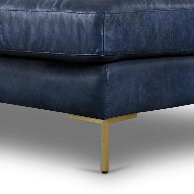 Poly & Bark Calle 114" Right-Facing Sectional - Full Grain Genuine Italian Leather