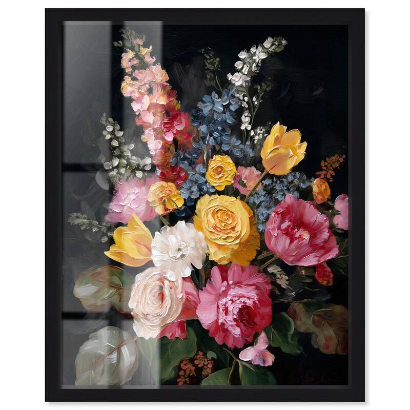 Garden Richness I Shadowbox by Art Remedy - Black - 20" x 24"
