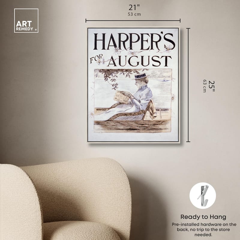 Harpers Penfield August 1892 Canvas by Art Remedy