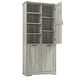 preview thumbnail 76 of 75, GDFStudio - Elijah Tall Bathroom Cabinet with Tilt-Out Laundry Hampers and Adjustable Shelves
