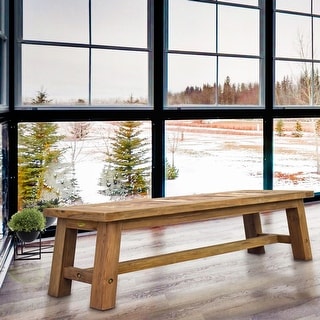Recycled Teak Wood Tuscany Backless Bench, 79 Inch - Bed Bath & Beyond ...