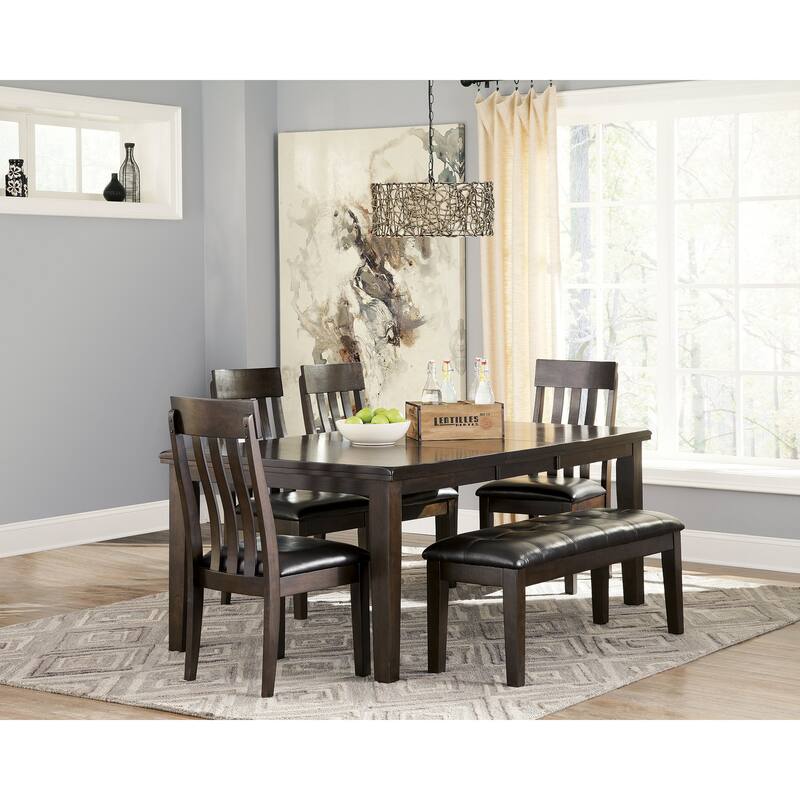 Signature Design by Ashley Haddigan Dark Brown 7-Piece Dining Package