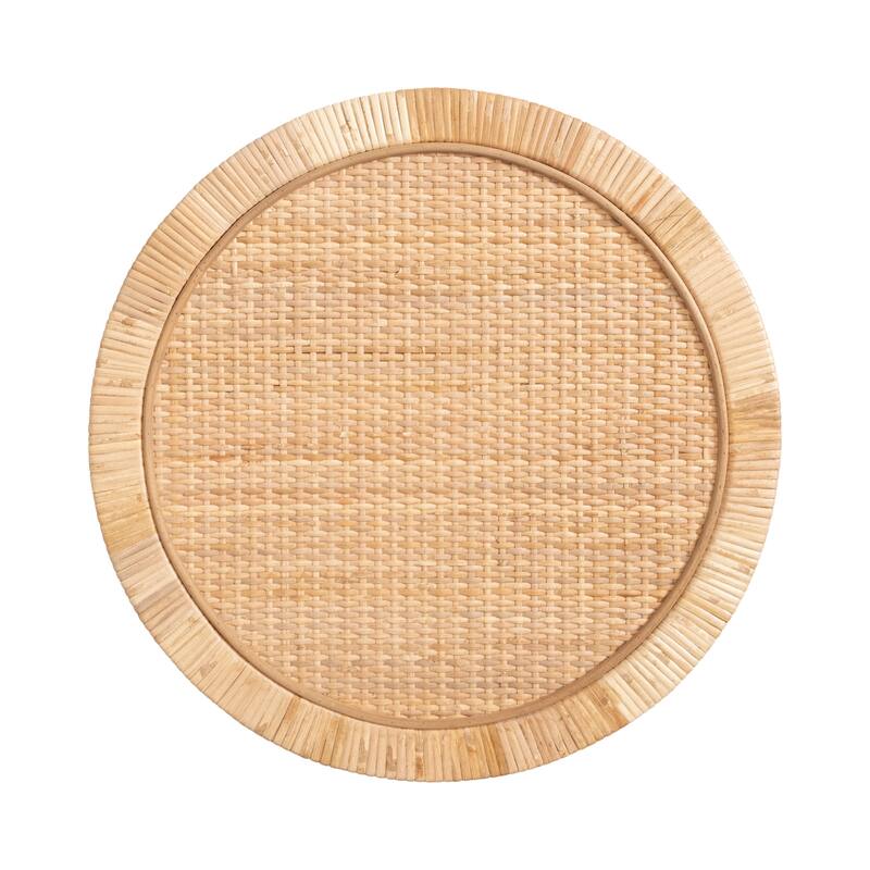Kate and Laurel Rafina Rattan Side Table - 16x16x24