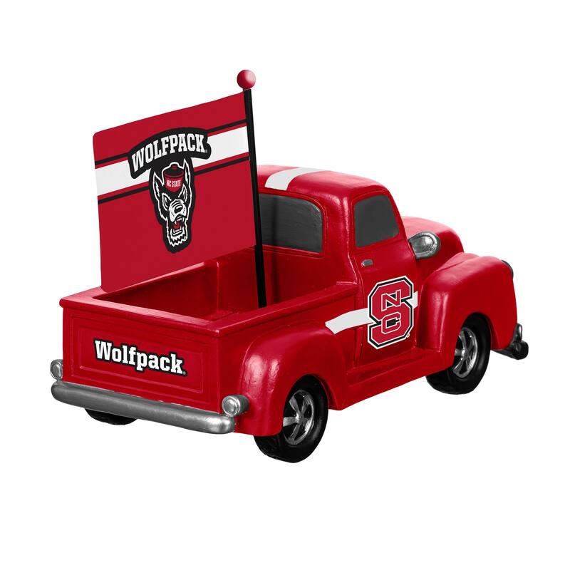 NCAA Rally Truck Garden Statue with Team Flag