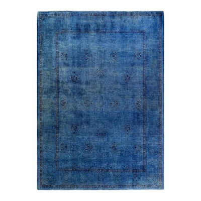 Contemporary Overdyed Wool Hand Knotted Area Rug - 6' 1" x 8' 6"