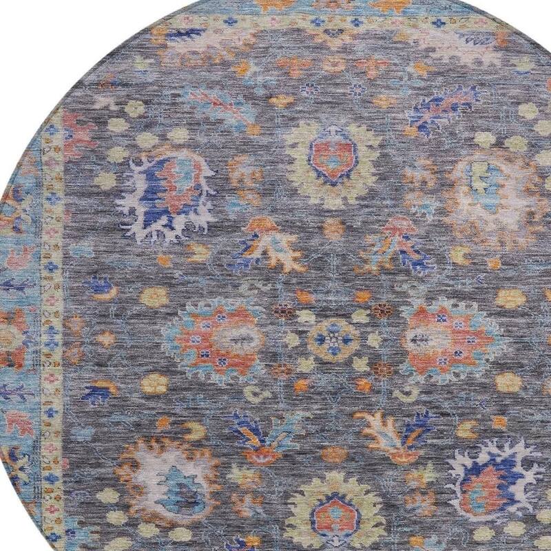 HomeRoots Floral Traditional Rectangle Outdoor Rug