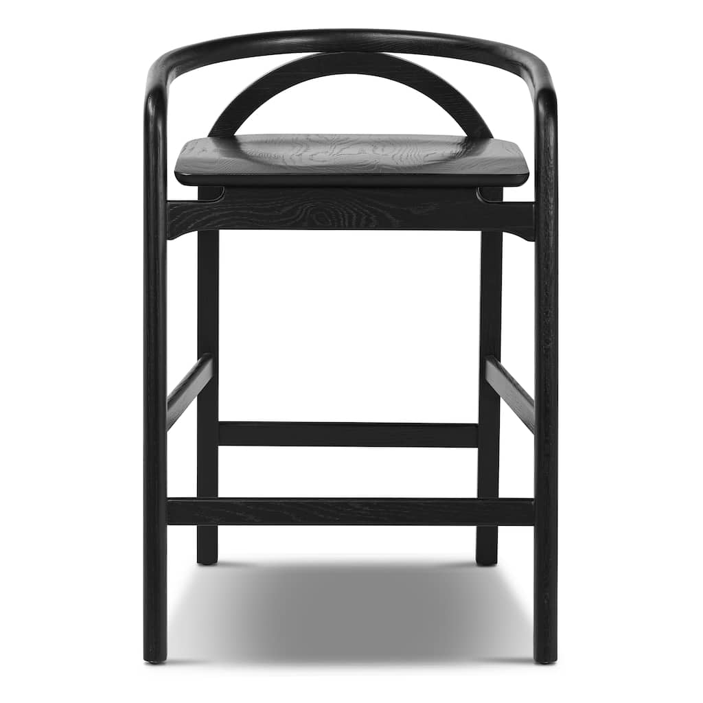 Poly & Bark Yokohama Counter Stool - Solid Oak Wood