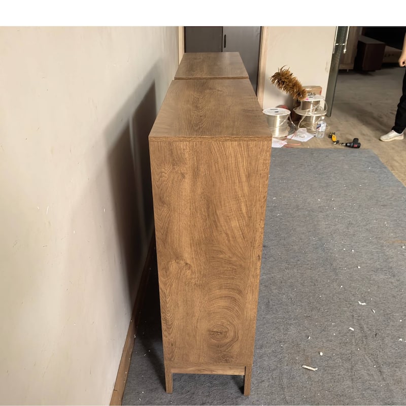 6-Tier Shoe Cabinet with Doors and Adjustable Shelves for Entryway