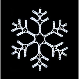 27 Inch Cool White LED Rope Light Snowflake Motif v1 - Bed Bath ...