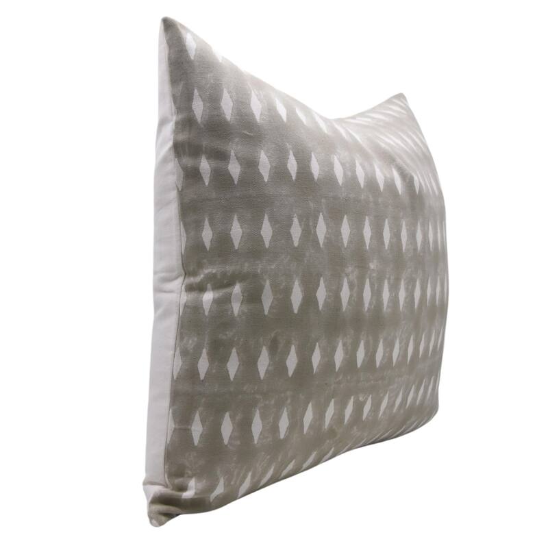 Linen Floral Block print pillow Cover - Omji