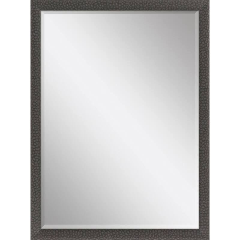 HomeRoots 39" Dark Brown Solid Wood Framed Accent Mirror - 27.00 in. x 39.00 in. x 2.00 in.