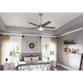 Hunter 52" Apex Ceiling Fan with LED Light Kit and Handheld Remote, Snap-On Blades