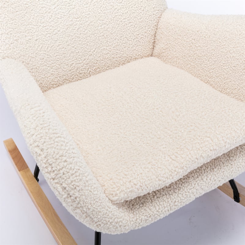 Teddy Fabric Rocking Chair Accent Chair