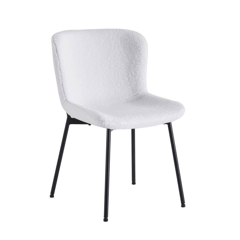 Porthos Home Lance Fabric Upholstered Dining Chairs with Steel Legs, Set of 2