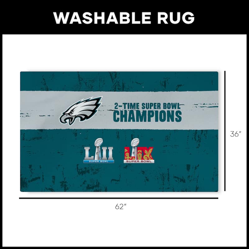 NFL Super Bowl Champs Washable Rug