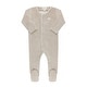preview thumbnail 7 of 5, Ely's & Co. Velour Embroidered Bird & Butterfly Footie Collection Taupe - 1 Months