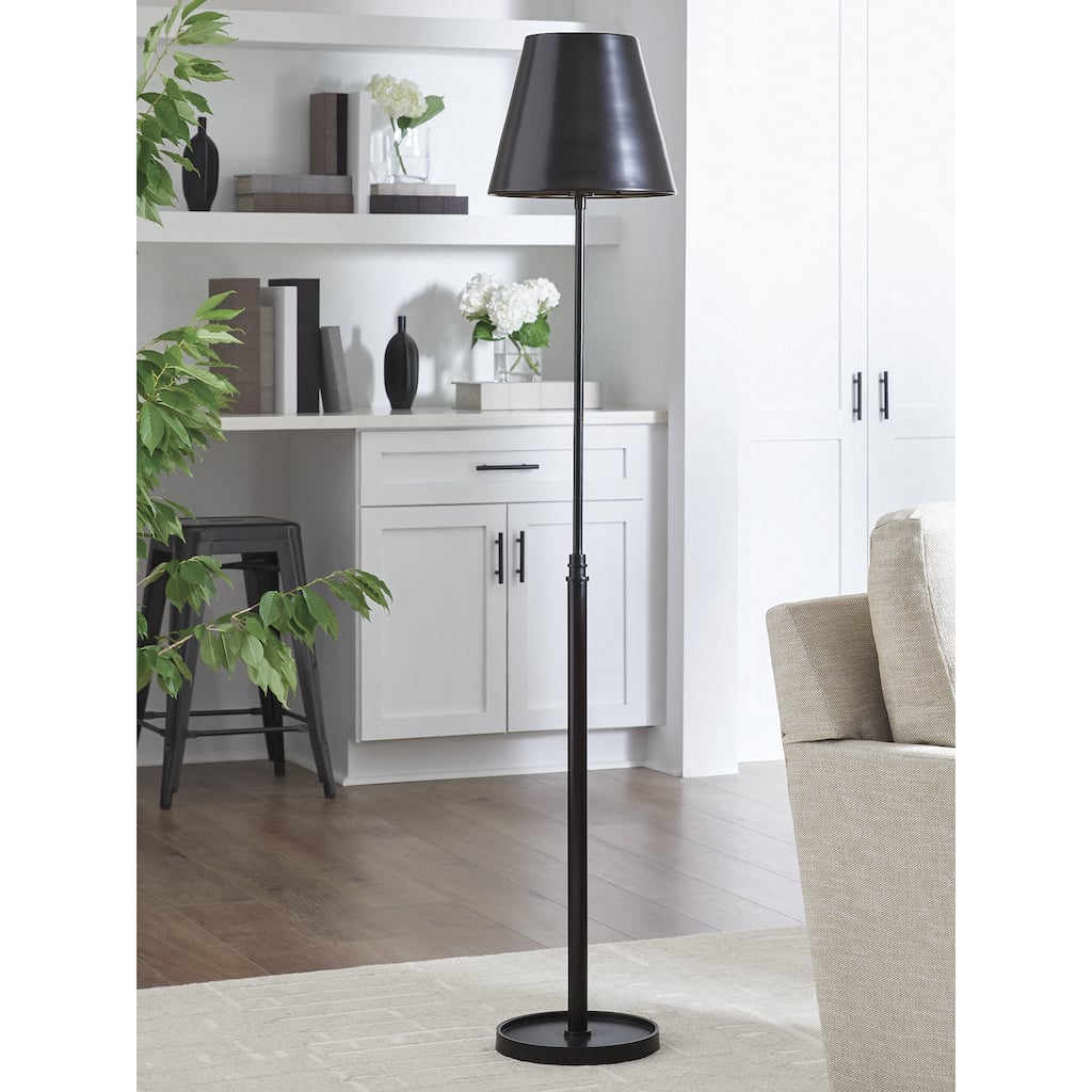 Signature Design by Ashley Wimner Black Floor Lamp - 11.88" W x 11.88" D x 63.25" H