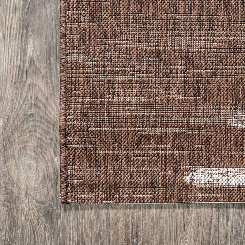 JONATHAN Y Colonia Berber Stripe Geometric Indoor/Outdoor Area Rug