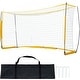 preview thumbnail 1 of 10, 12x6 ft Portable Soccer Goal Kids Soccer Net Carry Bag Backyard Training Yellow - Multi Multi