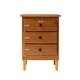preview thumbnail 40 of 47, Walker Edison Bullrushes Solid Wood 3-Drawer Nightstand