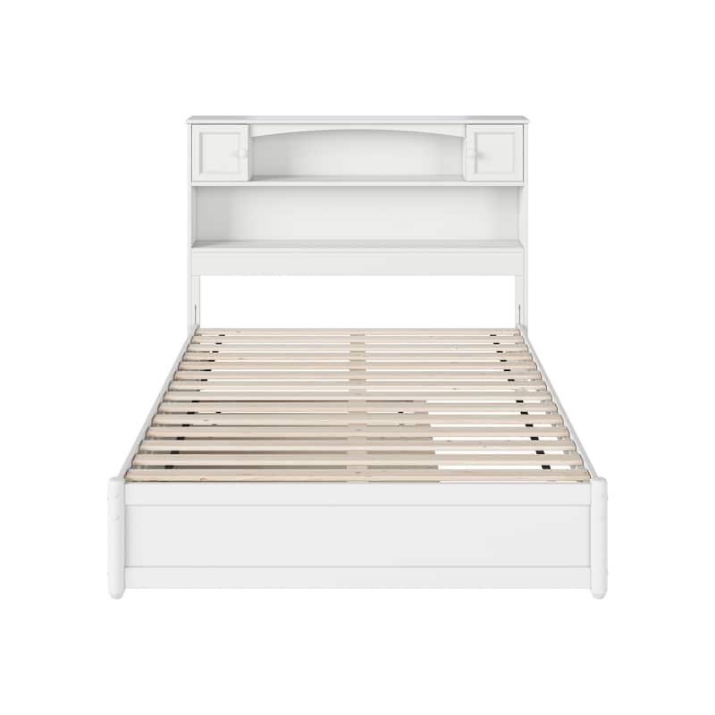 Hadley Platform Bed with Panel Footboard and Twin Trundle