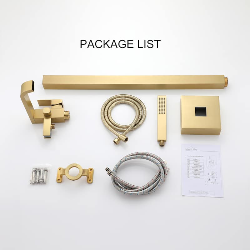 Freestanding Floor Mount Single Handle Bath Tub Filler Bath Tub Faucet