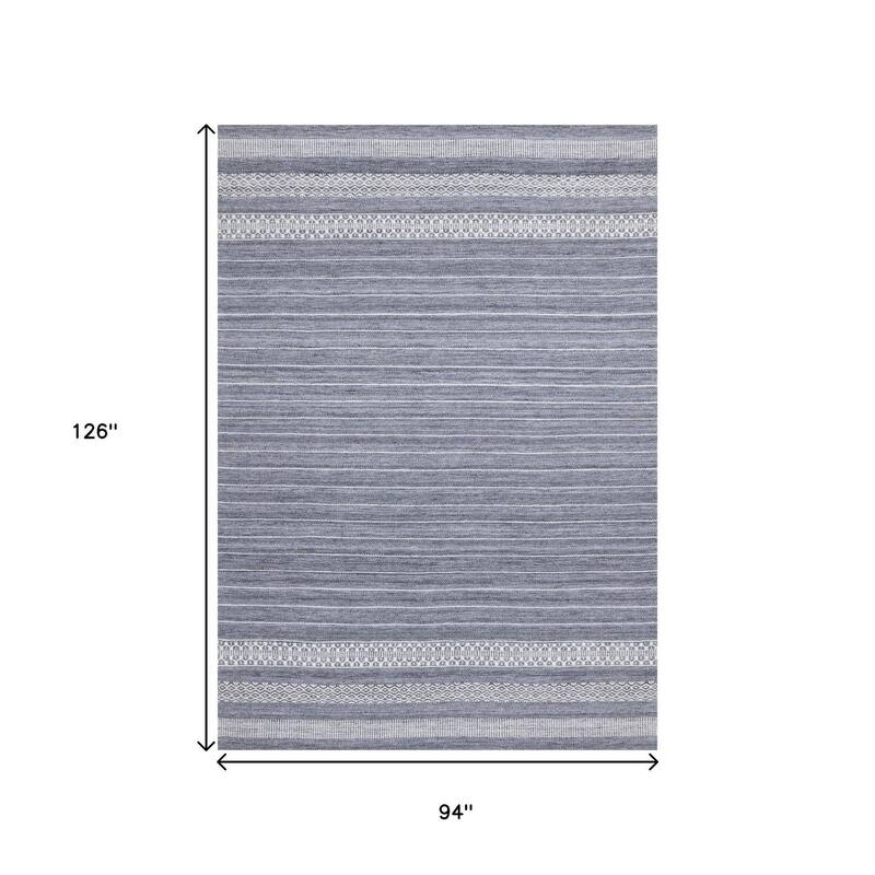 HomeRoots Striped Modern Rectangle Area Rug