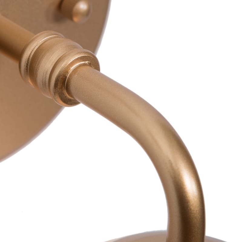Modern Gold Single Bathroom Vanity Light Globe Glass Wall Sconce - L5.5"x W7.5"x H10"