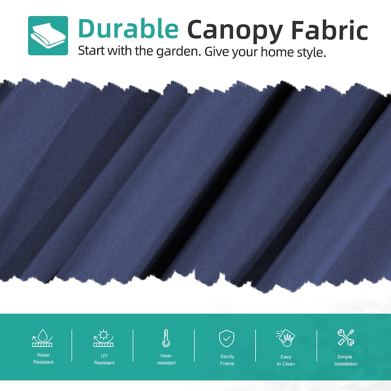 Futzca 9FT Outdoor Hanging Offset Patio Umbrella