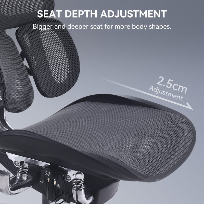 SIHOO Doro S300 Ergonomic Office Chair - Dual-layer Dynamic Lumbar Support - 78.5*70*125