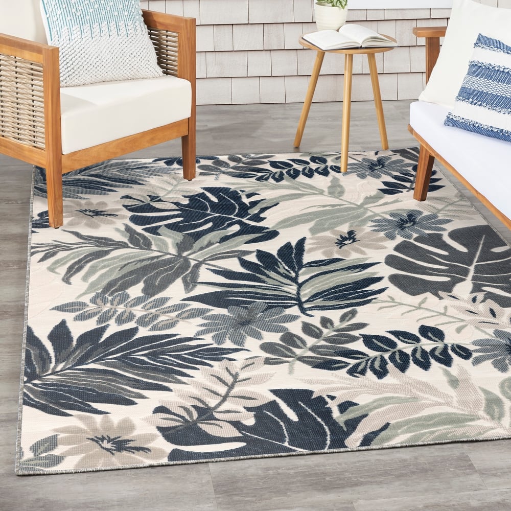 Nourison Suncoast Indoor/Outdoor Tropical Floral Area Rug