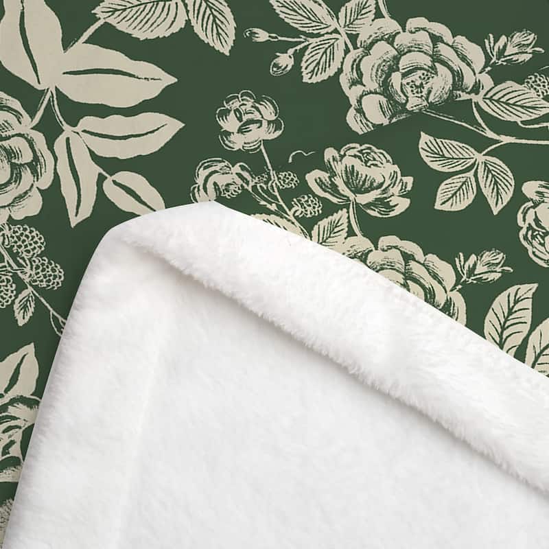 Vintage Floral Blanket，Wildflower Flannel Fleece Throw Blanket for Couch Sofa Bed