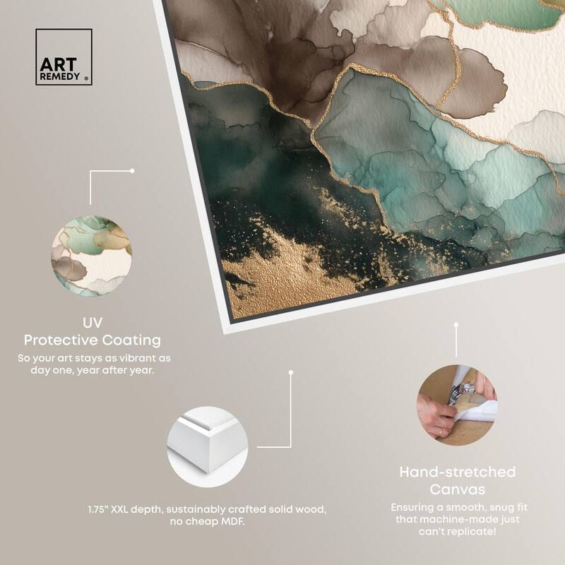 Golden Estuary II Canvas by Art Remedy