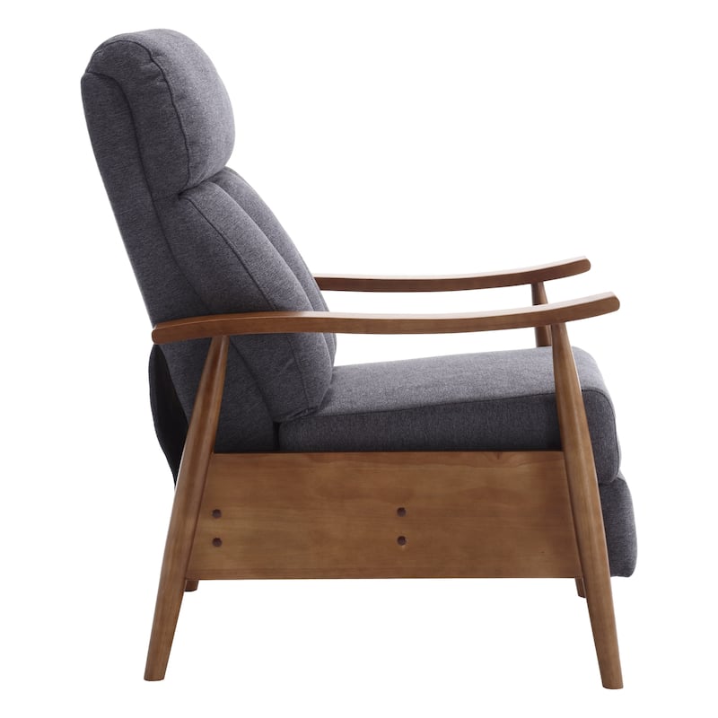 Dark Gray 26.38" Adjustable Chaise Lounge Chair