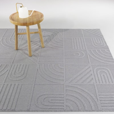 Flamel Modern Abstract Indoor/Outdoor Area Rug