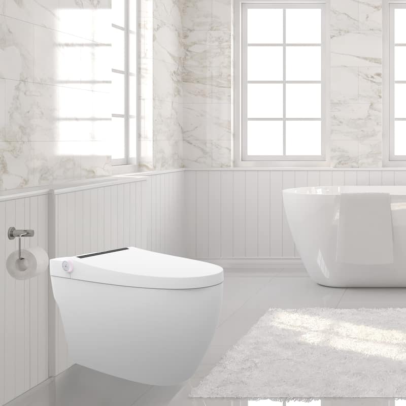 Pacific Smart Toilet- 1.28 GPF Water-Efficient Elongated - N/A