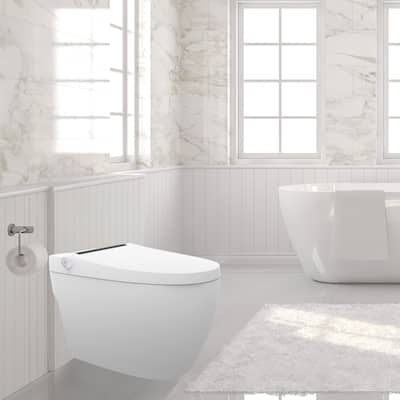 Pacific Smart Toilet- 1.28 GPF Water-Efficient Elongated - N/A