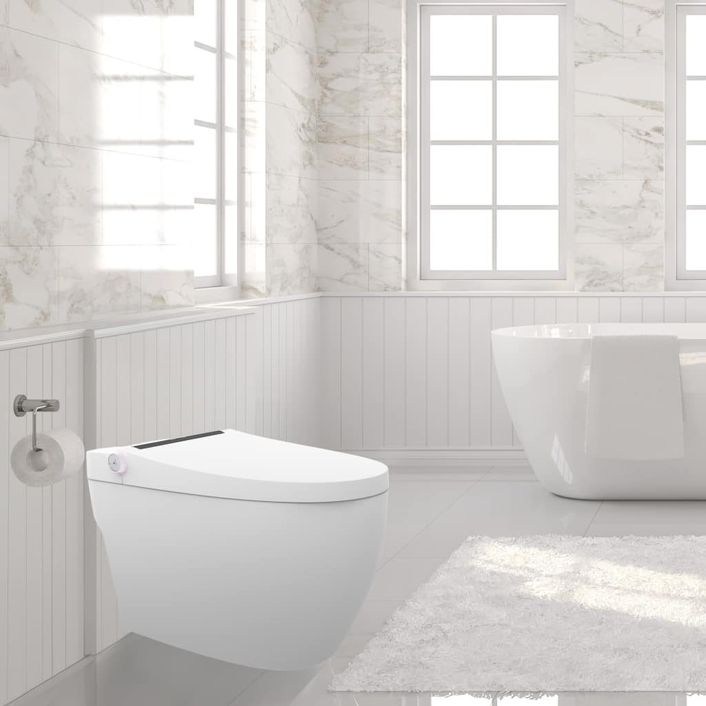 Pacific Smart Toilet- 1.28 GPF Water-Efficient Elongated - N/A