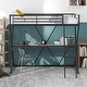 preview thumbnail 2 of 7, Twin Size Loft Bed with Rectangle Desk, Ladder & Full-Length Guardrails, X-Shaped Premium Steel Frame, Teens & Kids' Furniture