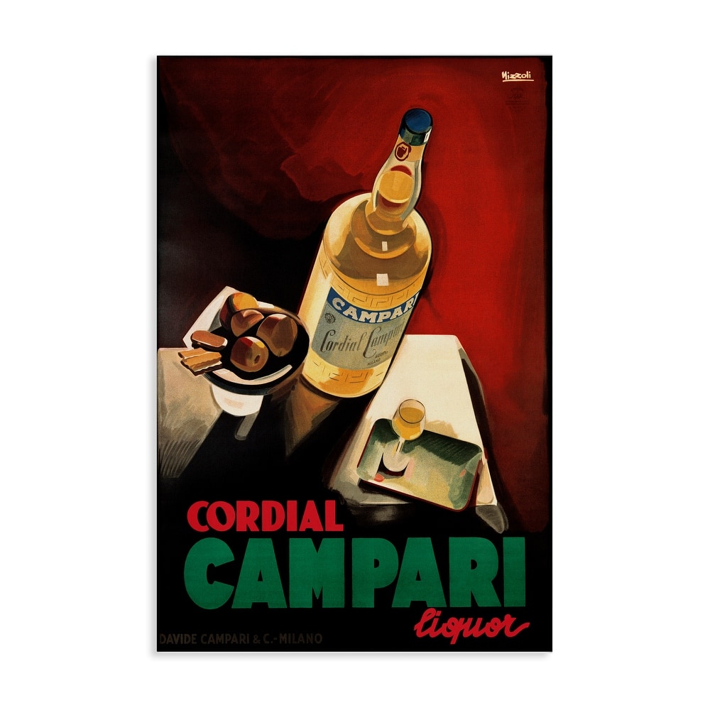 Stupell Vintage Campari Wine Canvas Wall Art Design By Marcus Jules