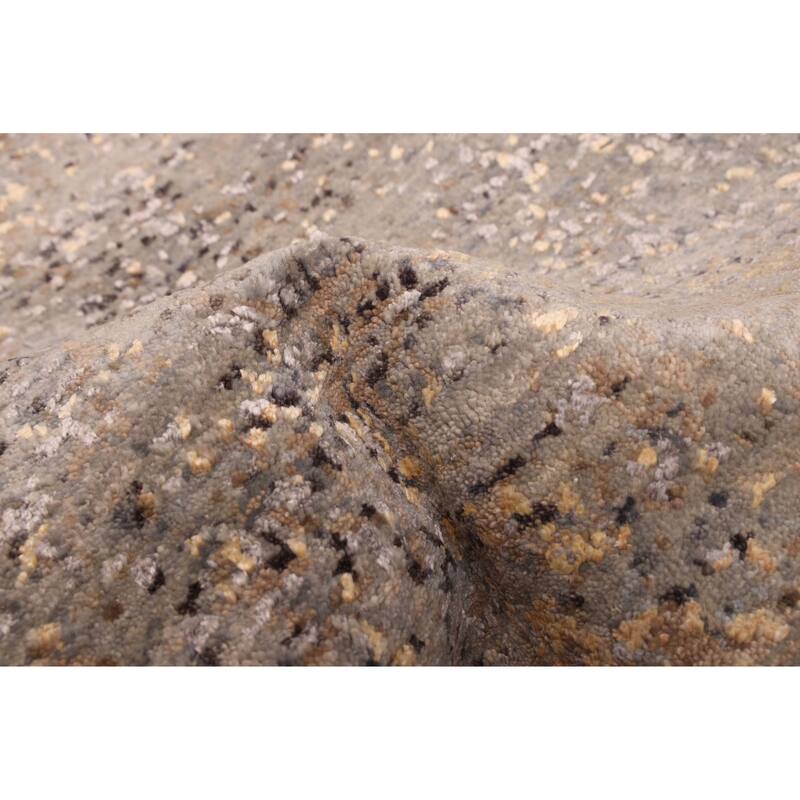 ECARPETGALLERY Hand-knotted Legacy Grey Silk, Wool Rug - 2'5 x 10'6