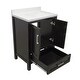 preview thumbnail 12 of 28, Nevado 25 in. W x 19 in. D x 36 in. H Bath Vanity in with White Cultured Marble Top Single Hole