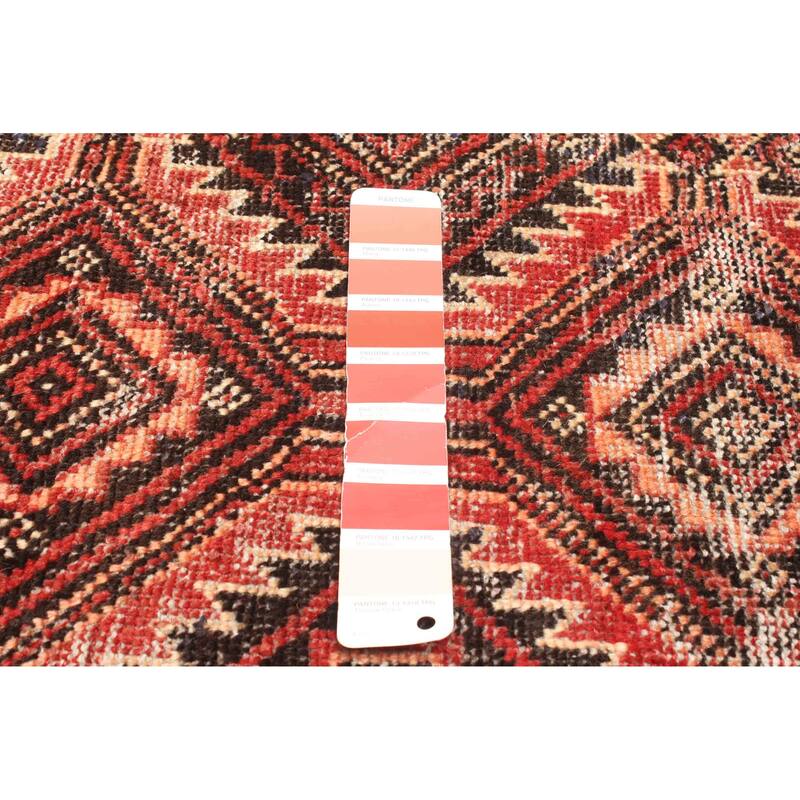 ECARPETGALLERY Hand-knotted Baluch Red Wool Rug - 3'6 x 6'1