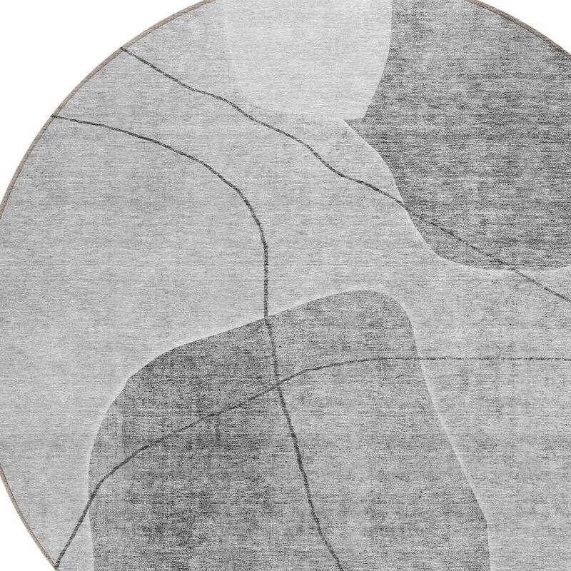 HomeRoots Abstract Transitional Rectangle Outdoor Rug