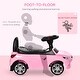 preview thumbnail 5 of 7, Kids Ride-On Push Car with Music, Horn, Headlights & Storage, Foot-to-Floor Sliding Toy for Toddlers 18-36 Months - Pink