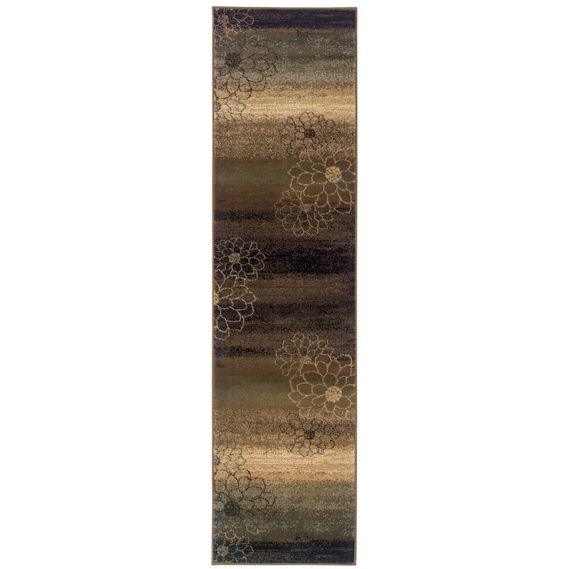 Style Haven Hearthstone Floral Etchings Color Block Area Rug-- - 1' 10" x 7' 6" - Runner